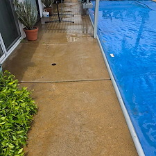 Poolside Concrete & Side Pathway Cleaning in Rancho Palos Verdes, CA 2